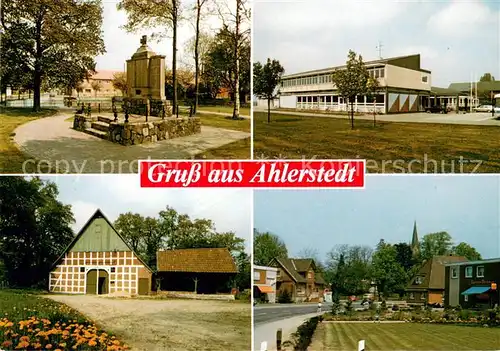 Ahlerstedt Kriegerdenkmal Schule Hauptstrasse Landwirtschaftliches Anwesen Ahlerstedt