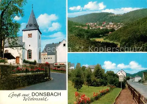 Donsbach Panorama Erholungsort Kirche Donsbach