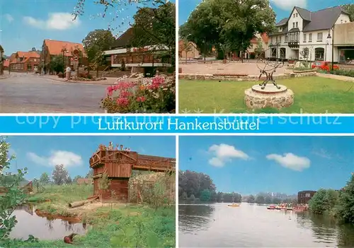 Hankensbuettel Partie Innenstadt Platz Isenhagener See Lueneburger Heide Hankensbuettel