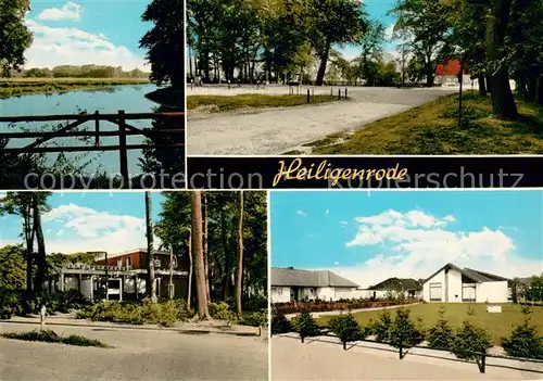 Heiligenrode_Bremen Partie am Fluss Landschaft Platz Sparkasse Wohnhaeuser Heiligenrode Bremen