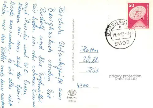 Burghaslach Bankgebaeude Kirche Panorama Burghaslach