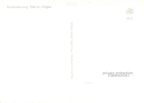 Balderschwang Ortsansicht mit Kirche Allgaeuer Alpen Balderschwang