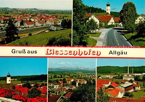 Biessenhofen Hauptstrasse Kirche Panorama Biessenhofen