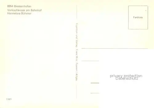 Biessenhofen Panorama mit Alpenblick Eisenbahn Biessenhofen