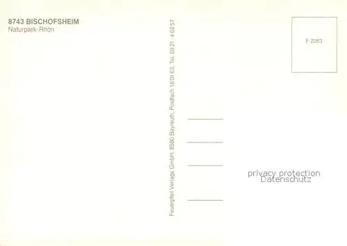 Bischofsheim_Rhoen Panorama Naturpark Rhoen Ortsmotiv mit Kirche Brunnen Freibad Bischofsheim Rhoen