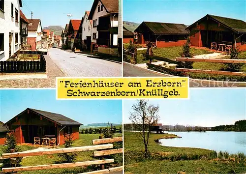 Schwarzenborn_Knuell Hauptstrasse Ferienhaeuser Uferpartie am See Schwarzenborn Knuell
