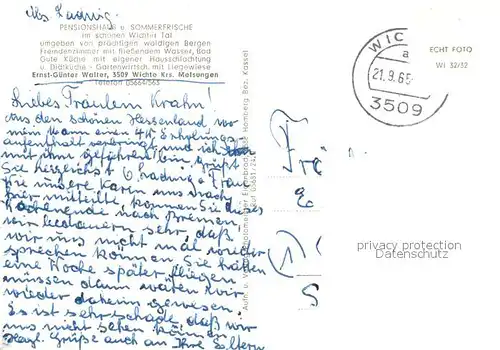 Wichte Ortsansicht mit Kirche Sommerfrische Wichte