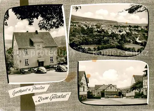 Densberg Gasthaus Pension zum Gilsatal Ortszentrum Panorama Densberg