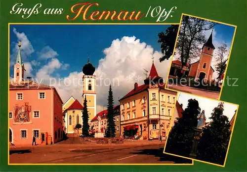 Hemau Ortszentrum Kirche Marienfigur Hemau