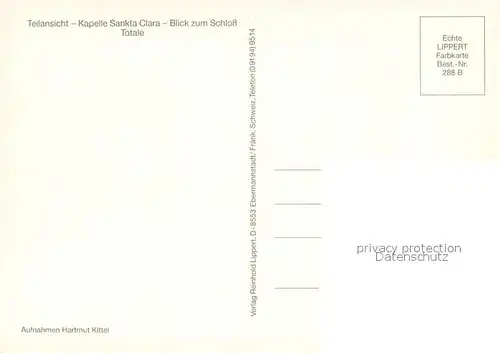 Heinersgruen Teilansichten Kapelle Sankta Clara Schloss Panorama Heinersgruen