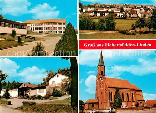 Linden_Hebertsfelden Schule Kirche Ortsansichten Linden Hebertsfelden