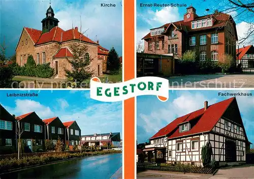 Egestorf_Nordheide Kirche Ernst Reuter Schule Leibnizstrasse Fachwerkhaus Egestorf_Nordheide