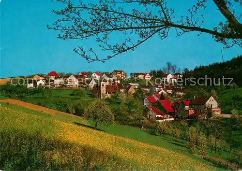 Buchklingen_Odenwald Ansicht mit Landheim des Elisabethgymnasiums Buchklingen Odenwald
