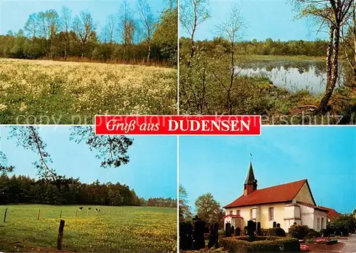 Dudensen Landschaft Teich Viehweide Kirche Dudensen