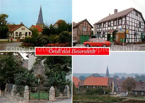 Beierstedt Ortsansichten Edekamarkt Fachwerkhaus Gedenkstein Beierstedt