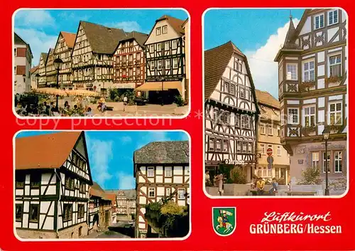 Gruenberg_Hessen Marktplatz Altstadt Fachwerkhaeuser Gruenberg Hessen