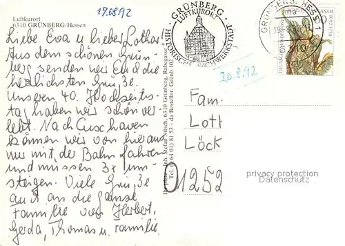 Gruenberg_Hessen Marktplatz Altstadt Fachwerkhaeuser Turm Gruenberg Hessen