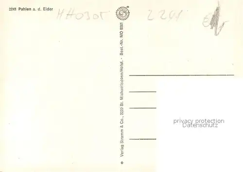 Pahlen Freibad Partie an der Eider Bruecke Windmuehle Pahlen