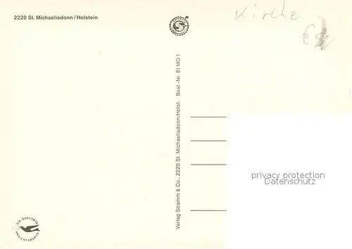 St_Michaelisdonn Kirche Sparkasse Landschaft Partie am Wasser St_Michaelisdonn