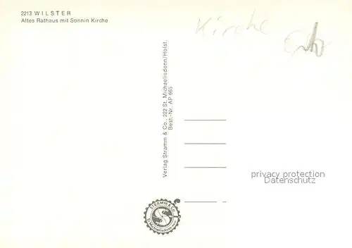 Wilster Altes Rathaus und Sonnin Kirche Wilster