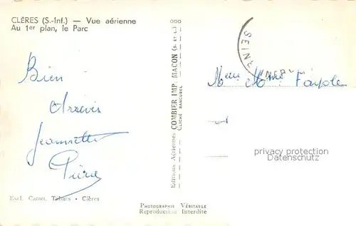 Cleres Vue aerienne Au 1er plan le Parc Cleres