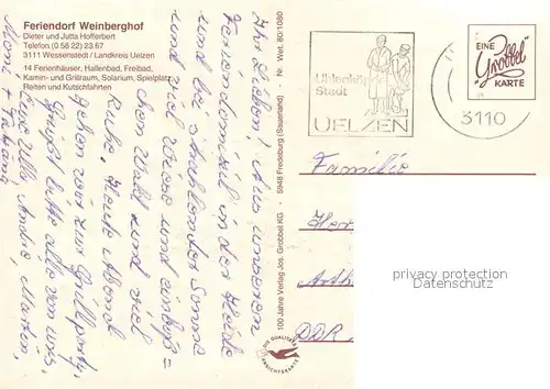 Wessenstedt Feriendorf Weinberghof Ferienhaeuser Spielplatz Reiten Wessenstedt