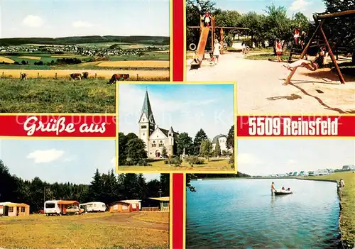 Reinsfeld_Hunsrueck Panorama Spielplatz Campingplatz Badesee Reinsfeld Hunsrueck