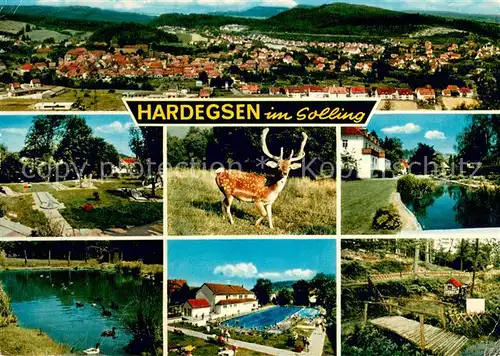 Hardegsen Panorama Minigolf Wildpark Schwanenteich Freibad Bruecke Hardegsen