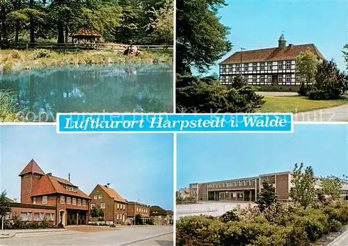 Harpstedt Schwanenteich Ortsmotive Schule Harpstedt