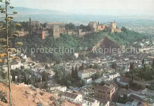 Granada_Andalucia Vista general de la Alhambra y Ciudad Granada Andalucia