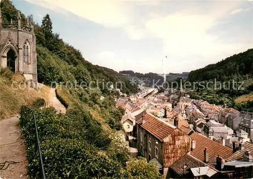 Plombieres les Bains_Vosges Vue generale avec la chapelle Saint Joseph Plombieres les Bains