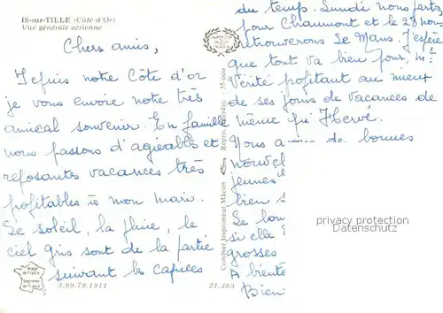 Is sur Tille Vue generale aerienne Is sur Tille