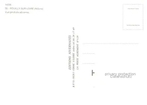 Pouilly sur Loire Vue generale aerienne Pouilly sur Loire