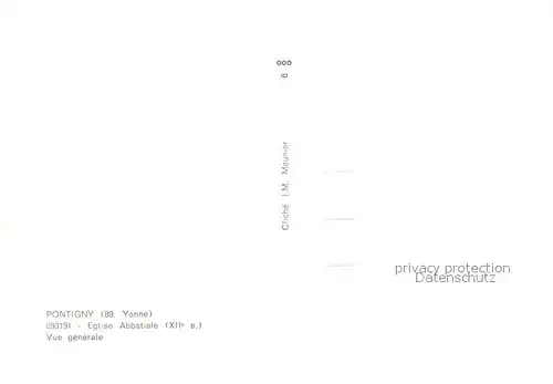 Pontigny Eglise Abbatiale Vue generale Pontigny