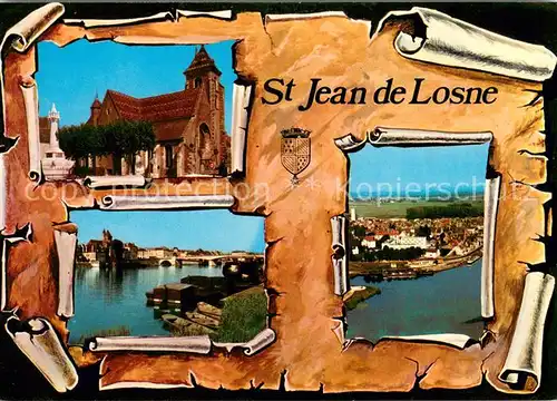 Saint Jean de Losne Eglise Vue partielle Vue aerienne Saint Jean de Losne