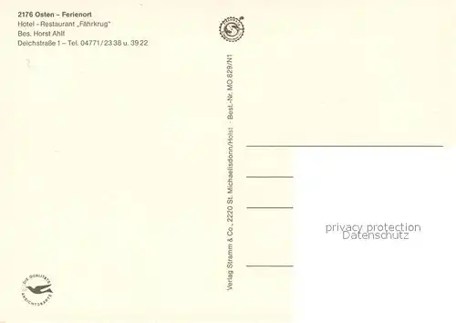 Osten_Oste Hotel Restaurant Faehrkrug Bruecke Osten_Oste