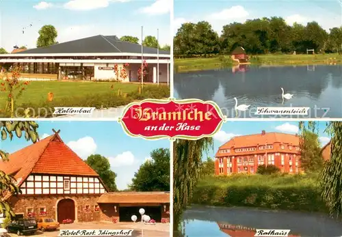 Bramsche_Hase Hallenbad Schwanenteich Hotel Restaurant Idingshof Rathaus Bramsche Hase