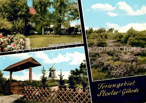 Stoetze Gasthaus Pension Witte Tor Windmuehle Heidelandschaft Stoetze