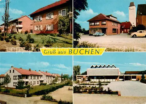 Buechen_Lauenburg Wohnhaeuser Sparkasse Schule Buechen_Lauenburg