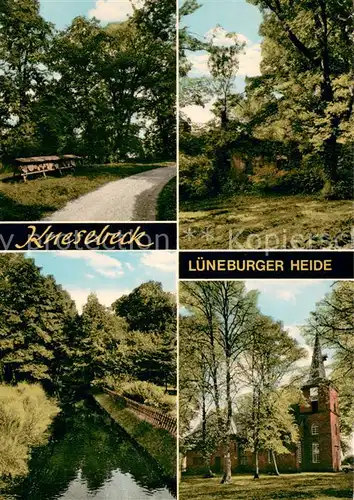 Knesebeck Lueneburger Heidelandschaften Kanal Kirche Knesebeck