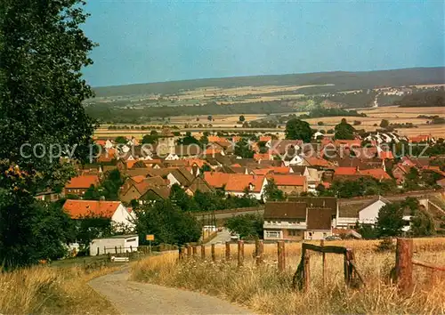 Amelunxen Panorama mit ev Kirche und Solling Amelunxen