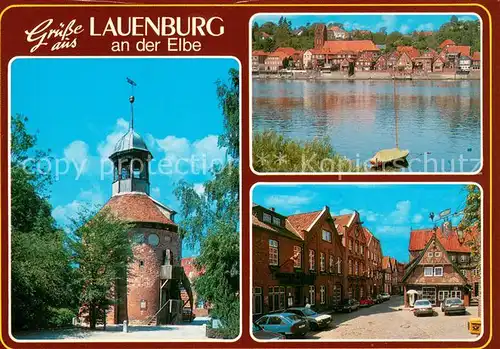 Lauenburg_Elbe Schlossturm Panorama Ortsmotiv Lauenburg Elbe