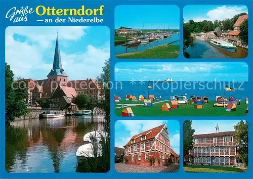 Otterndorf_Niederelbe Hafen Kirche Elbepartien Strand Bullischer Speicher Lateinschule Otterndorf Niederelbe