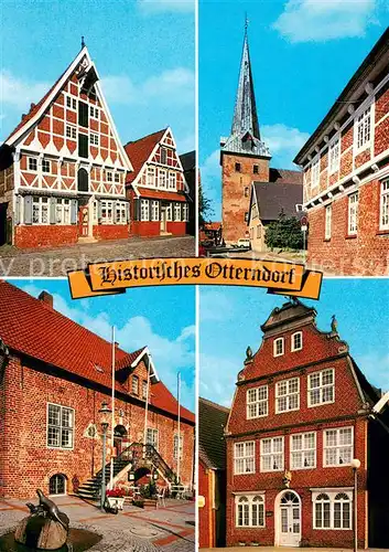 Otterndorf_Niederelbe Vosshaus Kirche Rathaus Kranichhaus Otterndorf Niederelbe