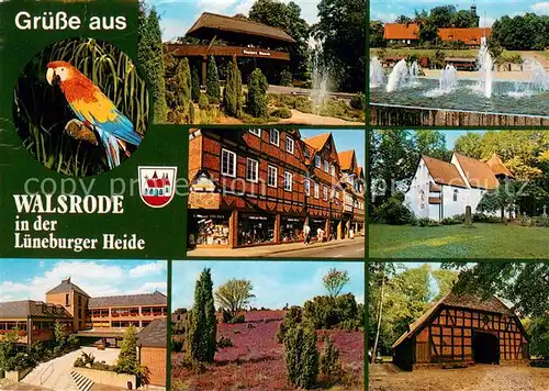 Walsrode_Lueneburger_Heide Vogelpark Wasserspiele Ev Kirche Dorfstrasse Kuranstalt Heidelandschaft Heidemuseum Walsrode_Lueneburger_Heide