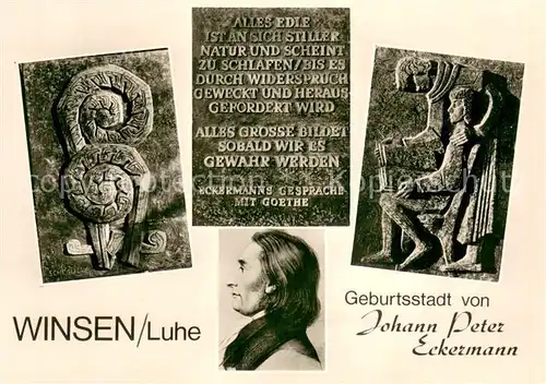Winsen_Luhe Relieftafeln am Eckermann Denkmal Winsen Luhe