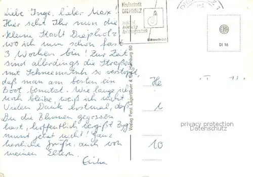 Diepholz Strassenpartien Kirche Diepholz