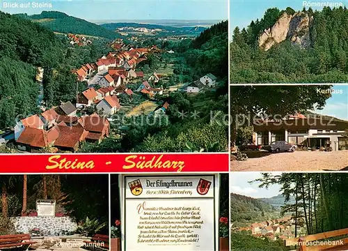 Steina_Suedharz Panorama Roemersteine Kurhaus Klingelbrunnen Dornroeschenbank Steina Suedharz