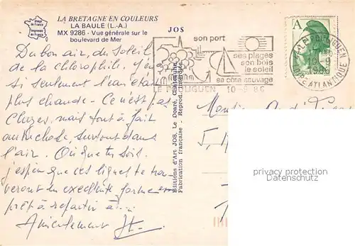 La_Baule_sur_Mer Vue generale aerienne sur le boulevard de Mer La_Baule_sur_Mer