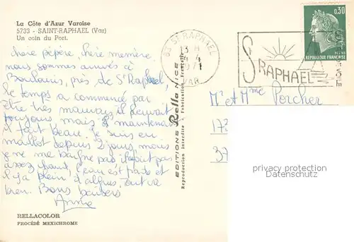 Saint Raphael_Var Un coin du Port Saint Raphael Var